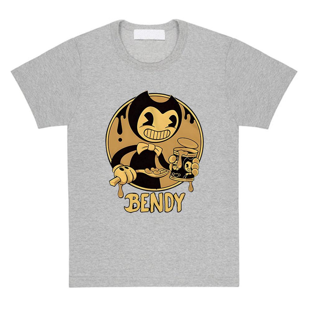 

Гра Bendy and The Ink Machine Друковані Футболки Повсякденні Вільні Футболки з Круглим Коміром Streetwear Графічний Одяг L