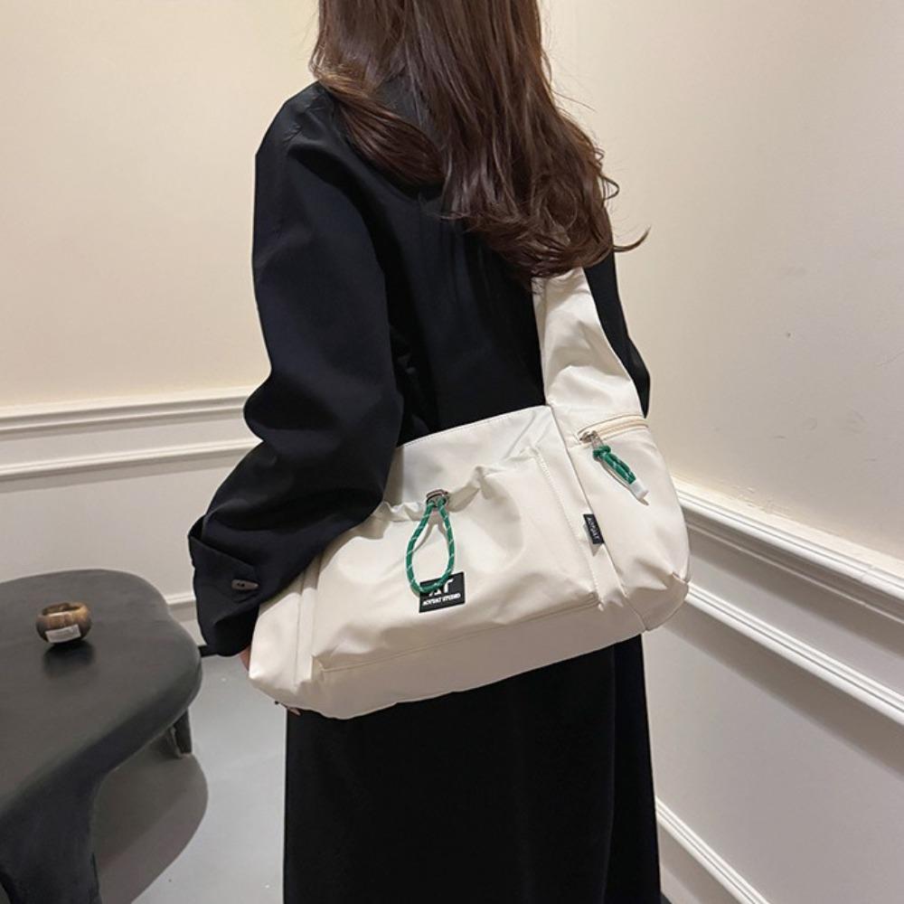 Casual Nylon Shoulder Bag Korean Style Commuting Tote Bag Simple Sports Crossbody Bag  Women