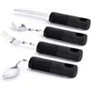 Weighted Utensils for Hand Tremors, Weighted Silverware for Parkinsons Patients Arthritic Hands, Built Up Utensils for Adults, Adaptive Eating
