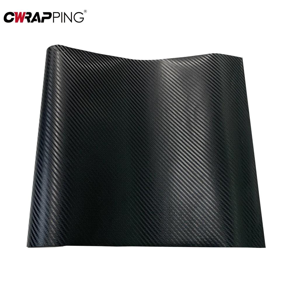 3D Car Carbon Fiber Sticker Central Control Panel DIY Paste Protector Strip Mirror Anti Scratch Tape Waterproof Protection Films