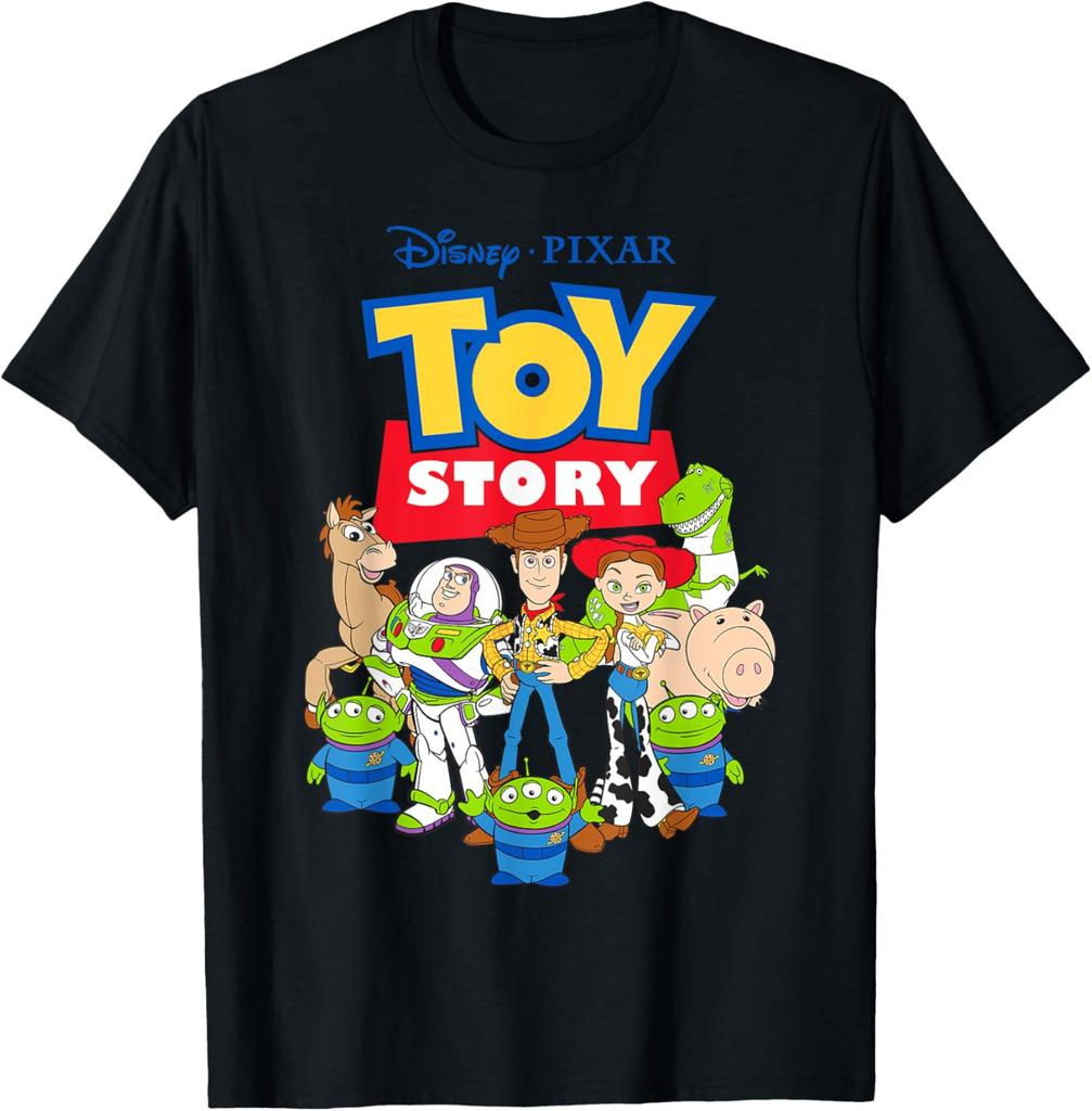 Hot Fashion Casual Unisex Pixar Toy Story Buzz Woody Jessie Graphic T-Shirt T-Shirt S-4XL Four Seasons