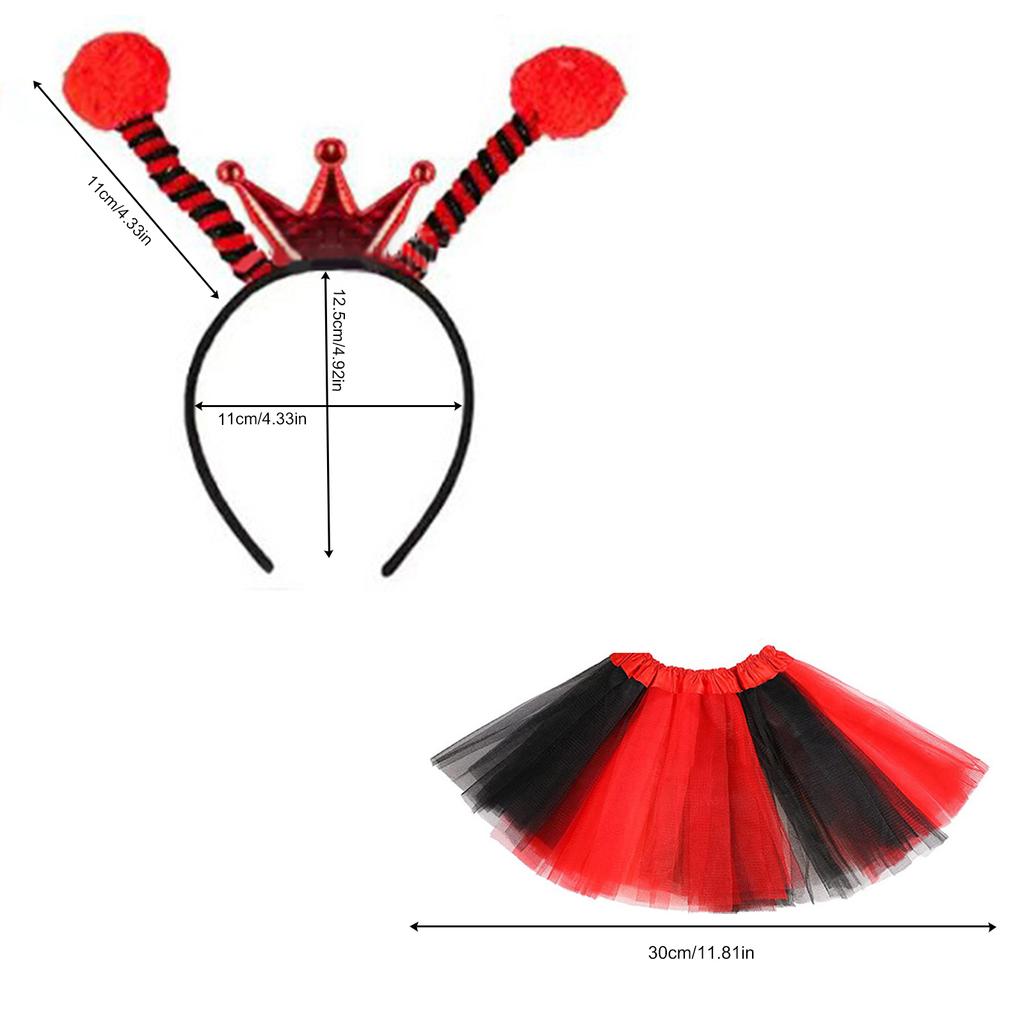 2/ 3pcs Dress up Clothes Princesses Fairy Costume Set Bees/Ladybirds Headbands Butterfly Wing Tutus Perfect Novel Gift