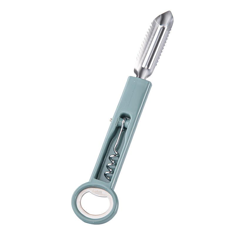 3-in-1 Vegetable Peeler Kitchen Potato Peeler Can Opener Portable Multitool for Home Travel