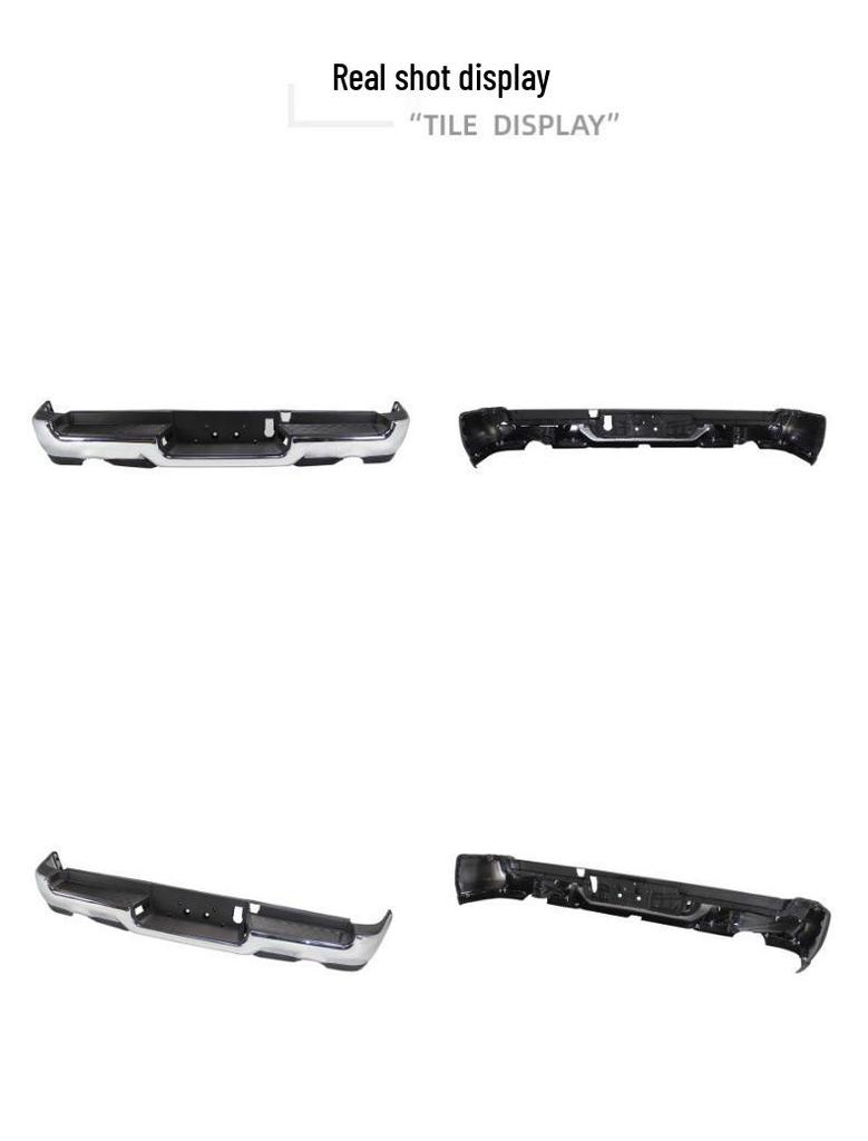 Chrome-Plated Rear Bumper for 2019-2022 Dodge Ram (No Radar Hole)