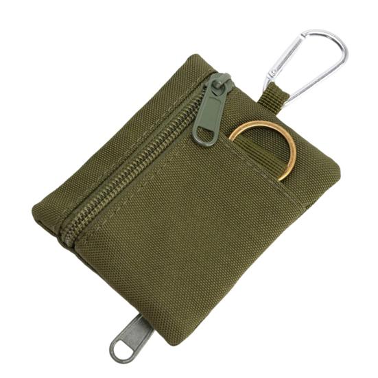 Tactical Keychain Pouch Zippered Coin Purse Military Mini Size Belt Gear EDC Pocket