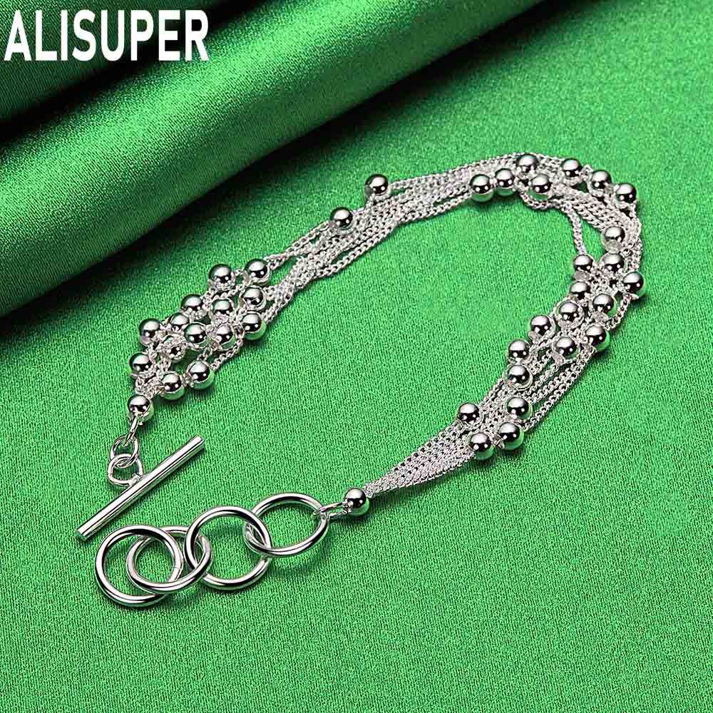 925 Sterling Silver Tassel Grape Bracelet Side Chain Exquisite Bracelet Gift Jewelry