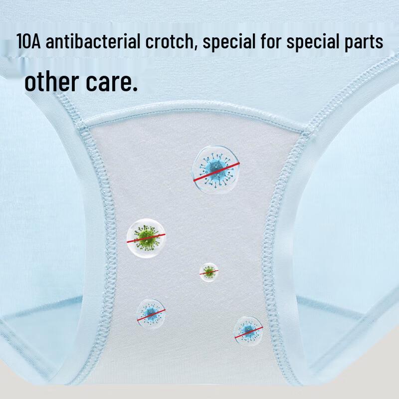 MiiOW Women's Antibacterial Cotton Briefs 4-Pack