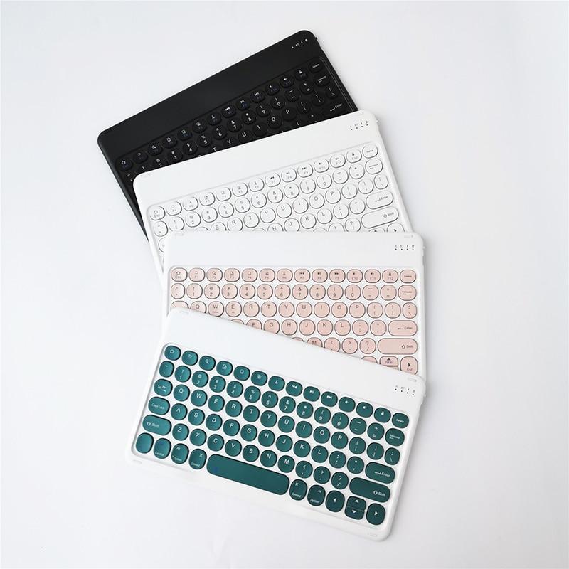 Buy For Samsung Galaxy Tab A7 10.4 S6 Lite Keyboard Round Cap Vintage