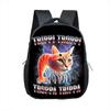 Kids Baby Cartoon School Bags 16inch Funny Italian Brainrot Small Backpack for 5-10 Years Old Tralalero Tralala Children Bookbag