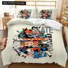 Set Husă Plapumă Skateboard Skateboard Player Set Lenjerie de Pat Hip Hop Adolescenți Stradă Hobby Sport Hippie King Size Husă Plapumă Poliester