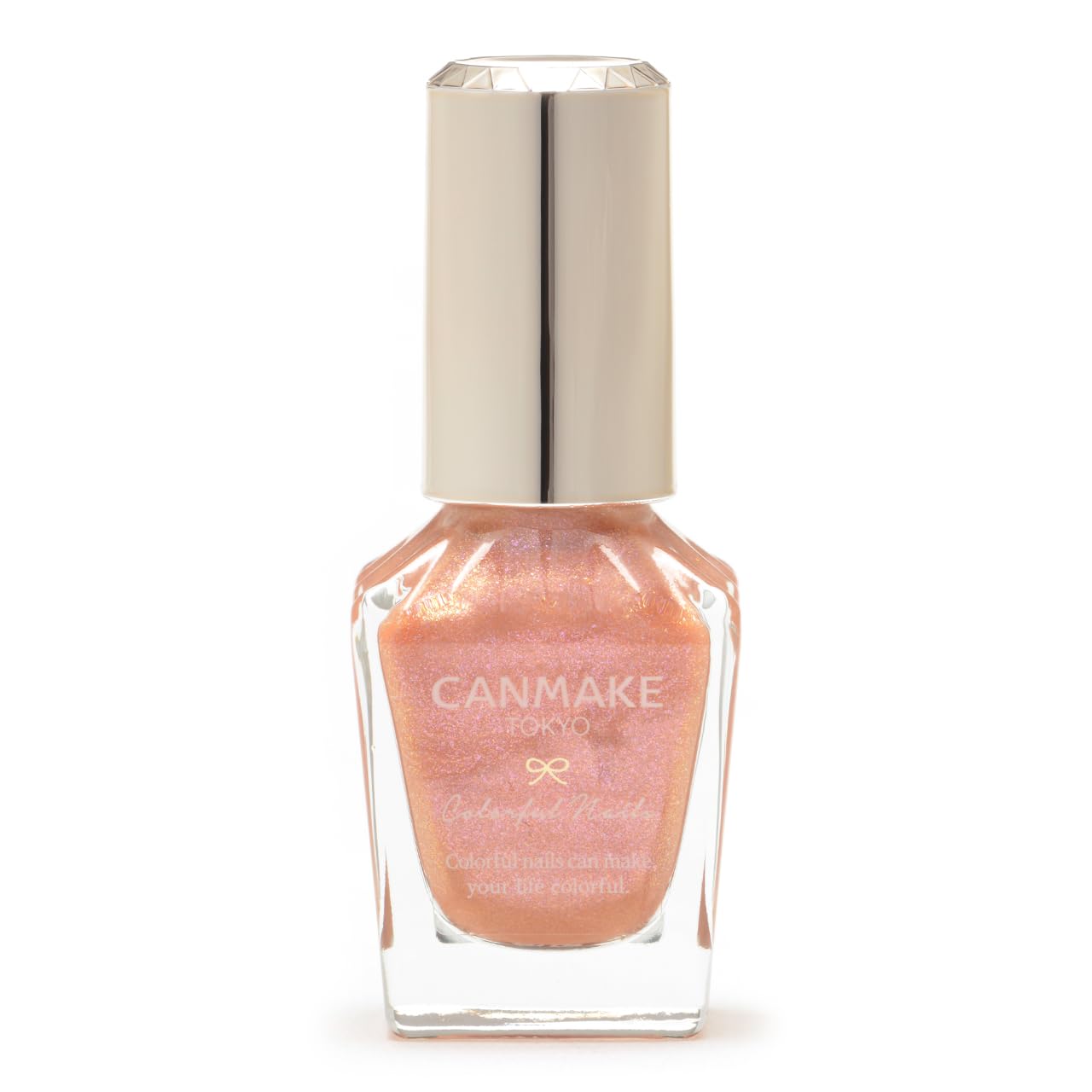 

Canmake Colorful Nails N120 Sunlit Highly Silver Orange, 8ml, Colored, Quick-Drying,