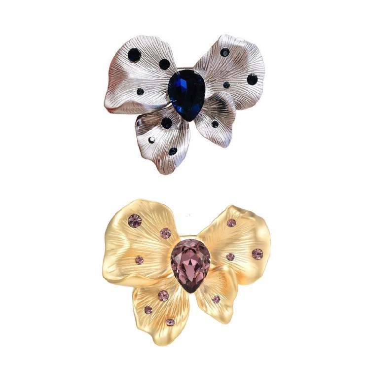 Artistics Butterfly Brooch With Intricate Rhinestones Detail Versatile Wear for Jackets Hats Bags Special Occasions