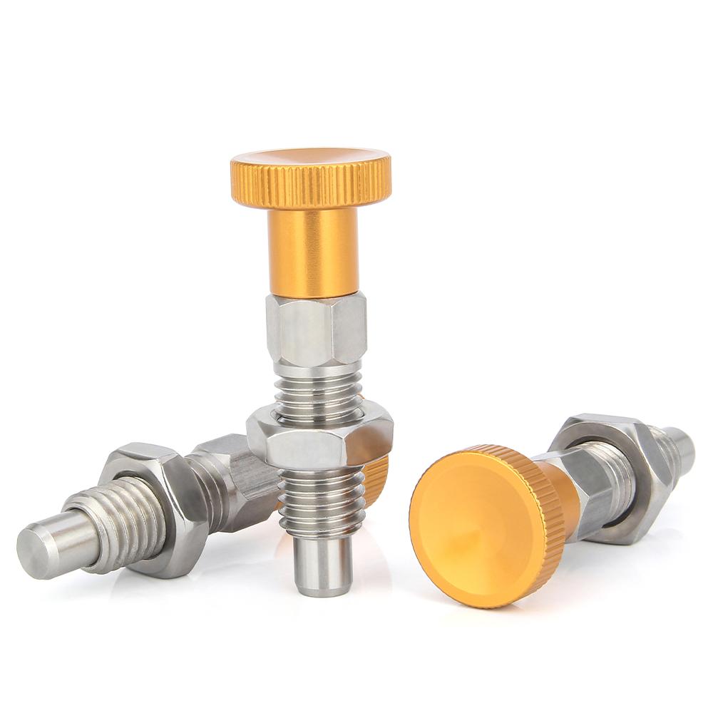 M6/M8/M10/M12 Știft de indexare cu opritor cu arc, autoblocare, tip cu resetare, buton, piston, șurub de indexare, știft de poziționare