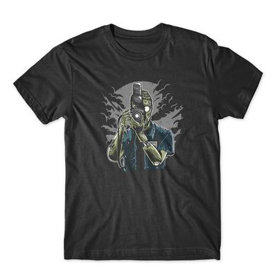 Zombie Photographer T-Shirt 100% Cotton Premium Tee New