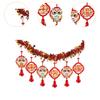 2025 Chinese New Year Banner Lunar New Year Decoration Lightweight Chinese Character Hanging Garland for TV Background Window