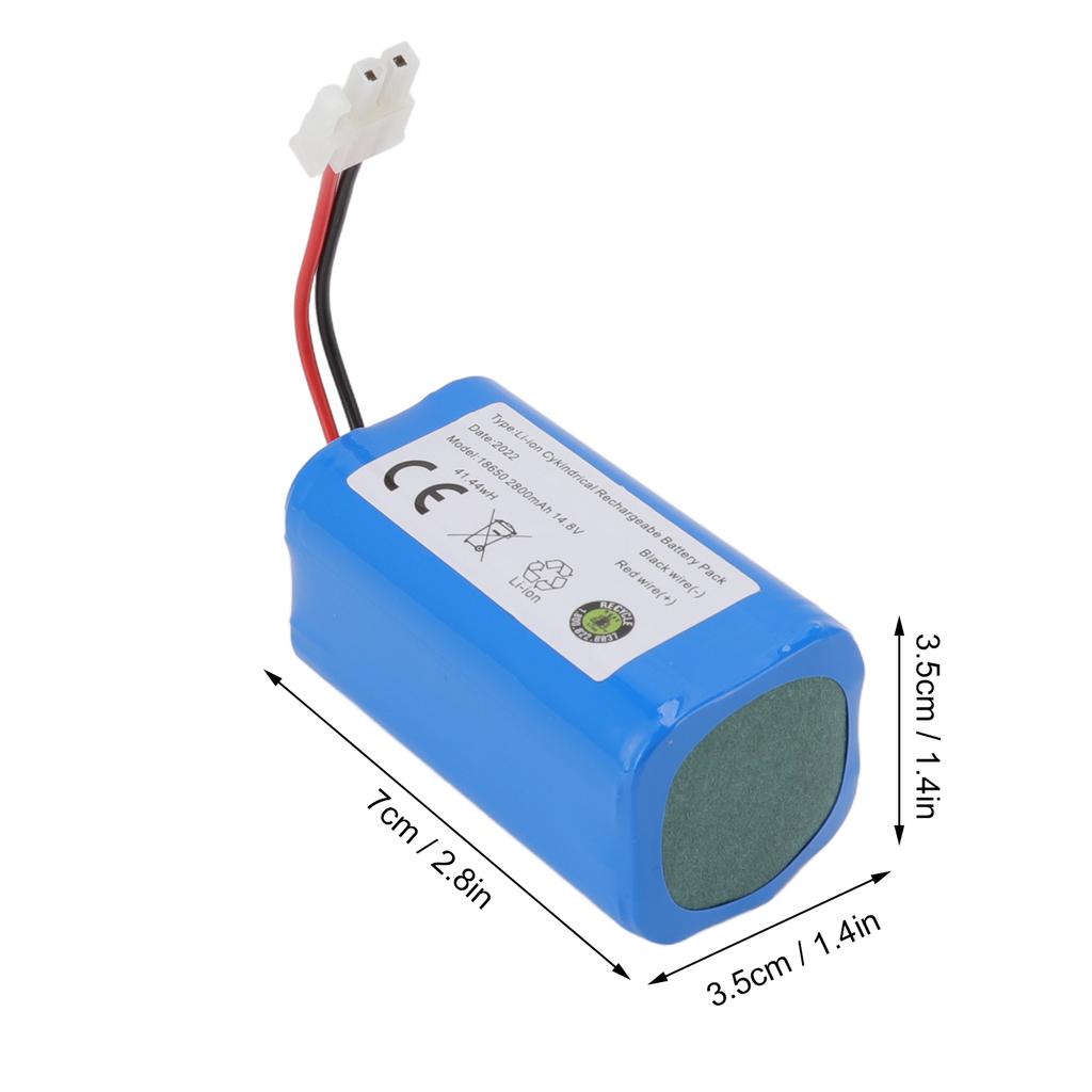 Sweeper 14,8V 2800MAH lithiová baterie pro Ilife pro CEN546 CEN540 Bezpečná ochrana Robotický vysavač Výměna baterie