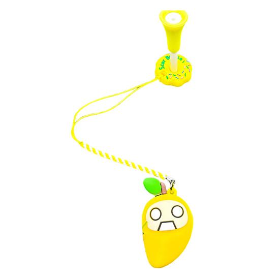 Plastic Anti Lost Golf Tee Hanger Donut Design Golf Tee Ring Strap Fruit Design Tee Loss Prevention Golf Accessory