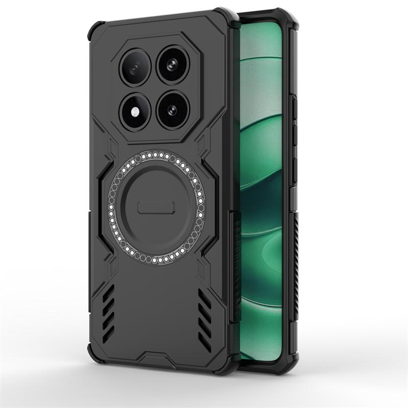 Hard Armor Case For Xiaomi Poco X7 Magnetic Adsorption Wireless Charge Cover Poco F7 Ultra F7 Pro X7 Pro Case For Poco X7 Case