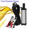 12V/24V DC Electric Fuel Transfer Pump 38mm Port Water Oil Transfer Pump Kerosene Transfer