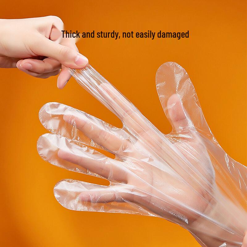 YouAo Zesílené PE Jednorázové Potravinářské Rukavice