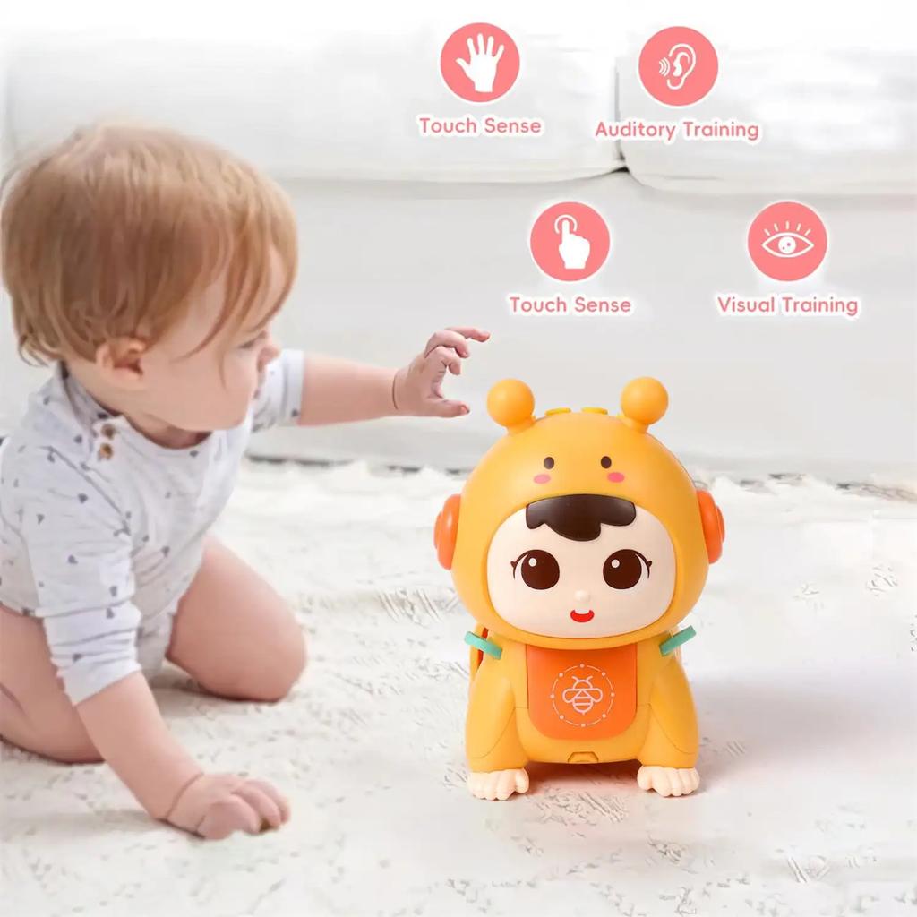 Brinquedos para Bebê Engatinhando com Música e Luzes Brinquedos de Boneca para Barriguinha Brinquedos para Bebês Pequenos Brinquedos Educativos Precoces Presente de Aniversário para Crianças Pequenas