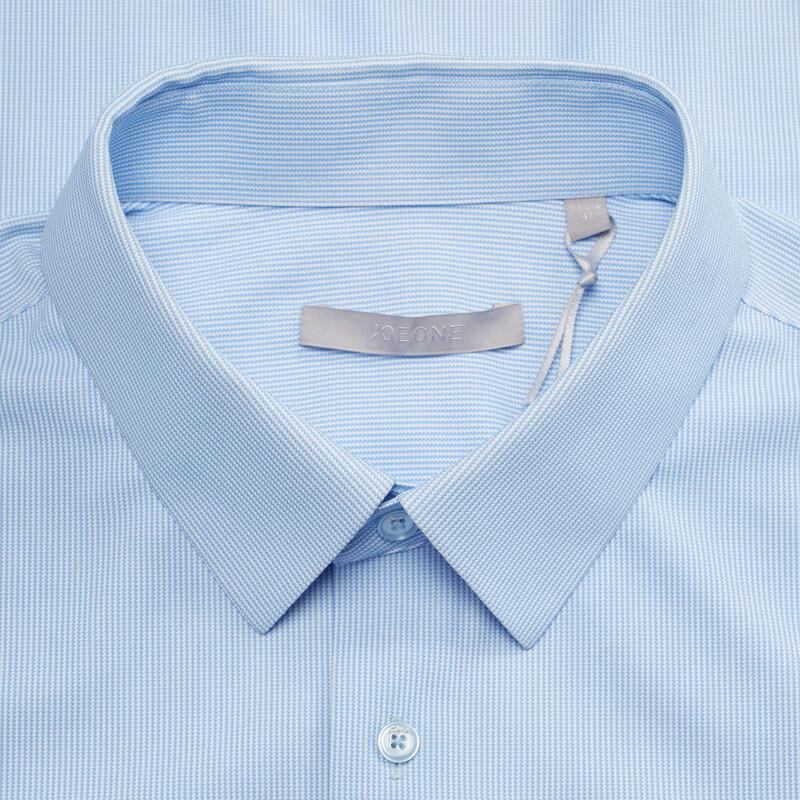 JOEONE Men's Slim Fit Short Sleeve Business Casual Shirt