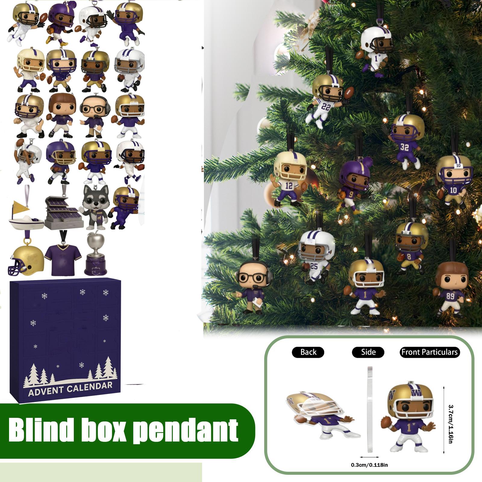 

2D Flat Design + Airplane Box + 24-piece Countdown Box Christmas Advent Calendar One Size