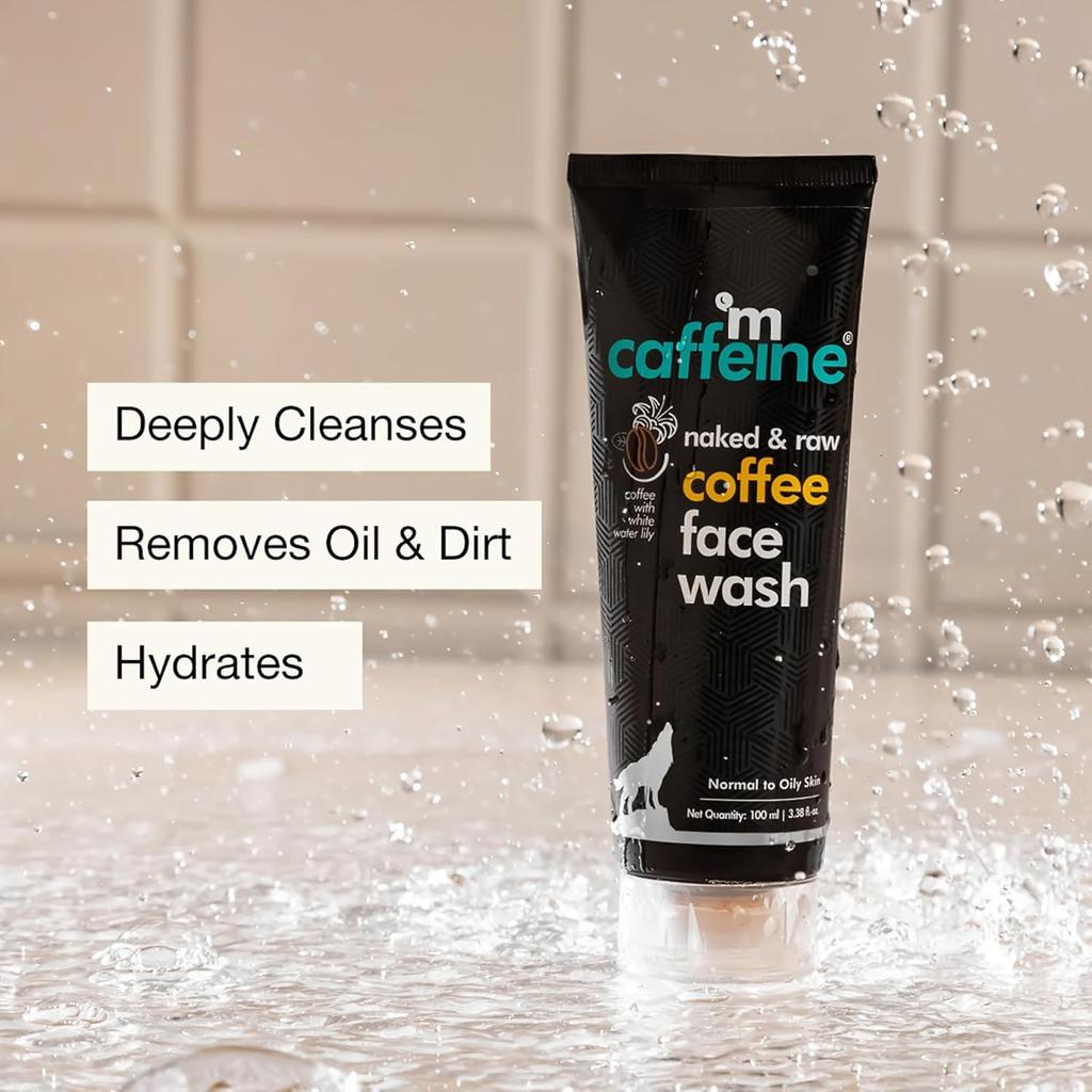 mCaffeine Deep Cleansing Coffee Face Wash For Oil Control De Tan Daily Anti Pollution Cleanser For Men Women 100 ml