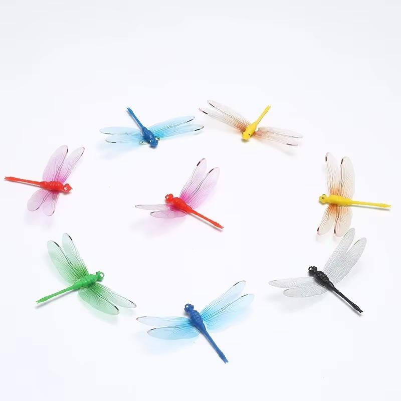10 Pcs/lot Dragonfly Garden Decorative Yard Planter Colorful Dragonfly Stakes Decoracion Outdoor Decor Flower Pots Decoration