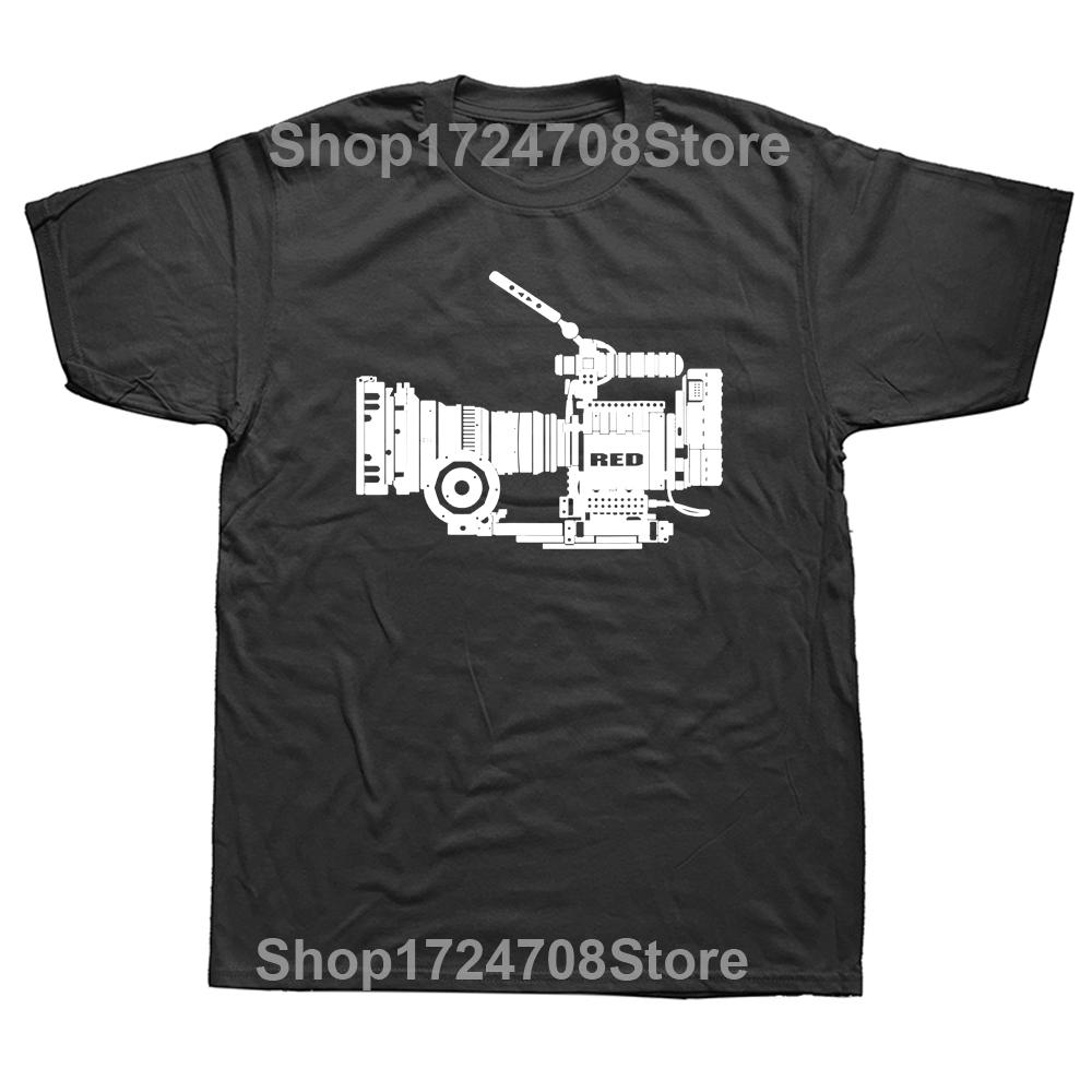 Funny Filmmaker Videographers T Shirts Graphic Cotton Streetwear Short Sleeve Photographer Grandpa Daddy Father Day's T-shirt