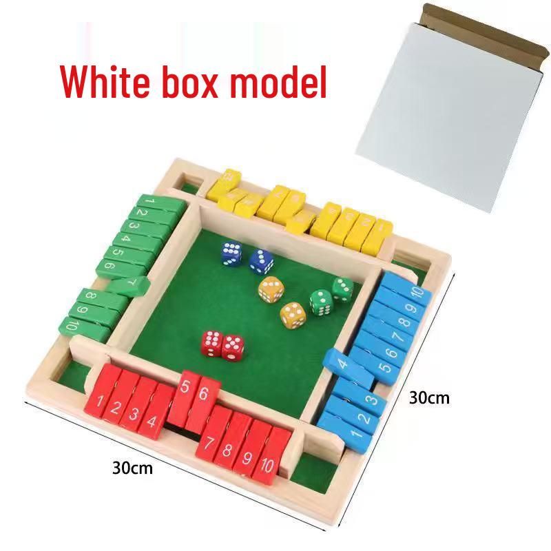 Children's Number Flip Card Game: Educational, Entertaining, Four-Sided Board & Drinking Game Props for Parties