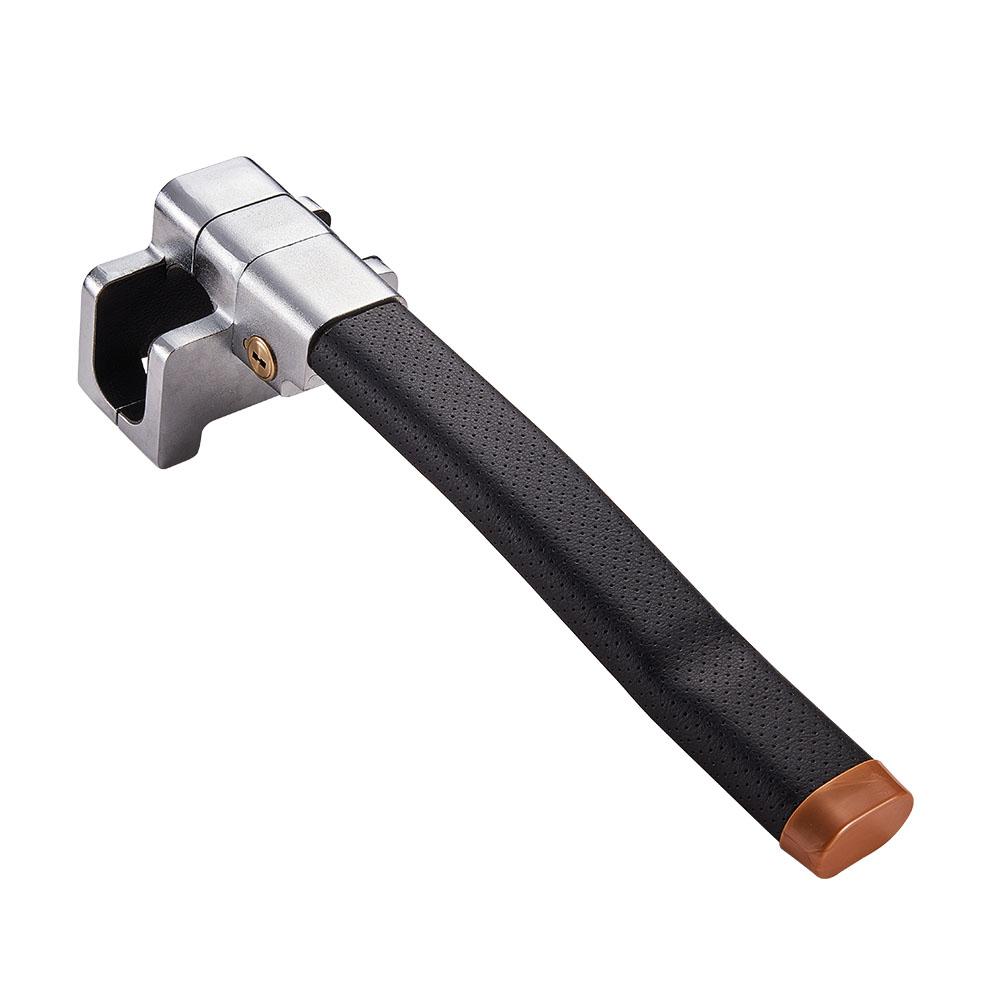 Auto Car Anti Theft Security T Type Rotary Steering Wheel Lock with 2 Keys, Not for High Dashboard