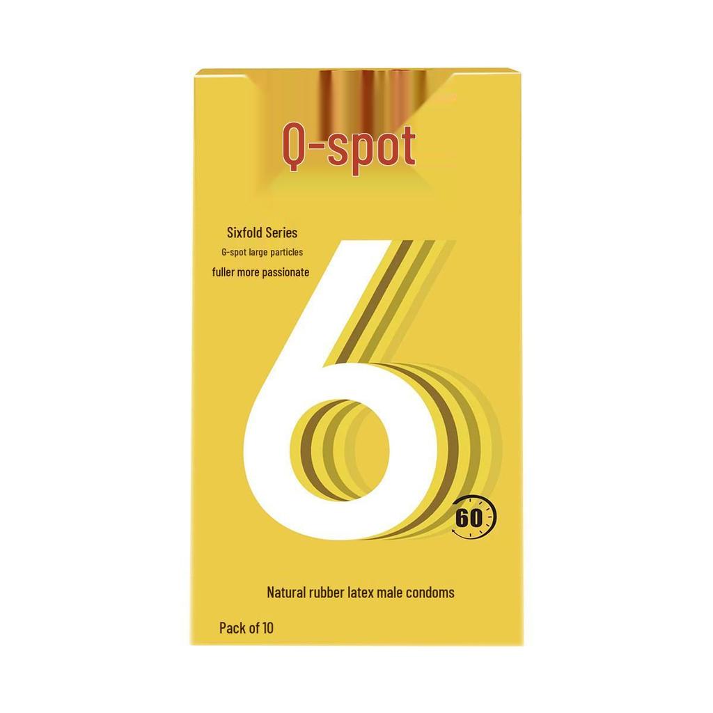 Q-point 001 Ultra tenké Kondómy s veľkými časticami Kyseliny hyalurónovej s dlhotrvajúcim účinkom