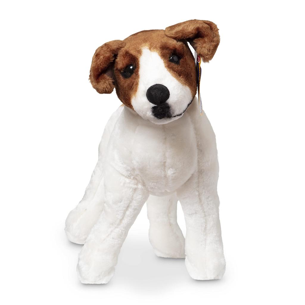 Melissa & Doug Giant Jack Russell Terrier - Lifelike Plush Dog (Over 12" Tall)