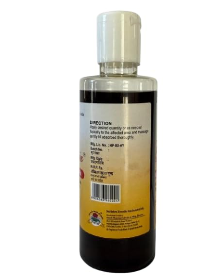 Ayush Herbs Aabheeja Joint & Knee & Back Pain Oil 200 Ml, Muscle Pain, Osteoarthritis, Controls Swelling and Joint Inflammation - 200 Ml