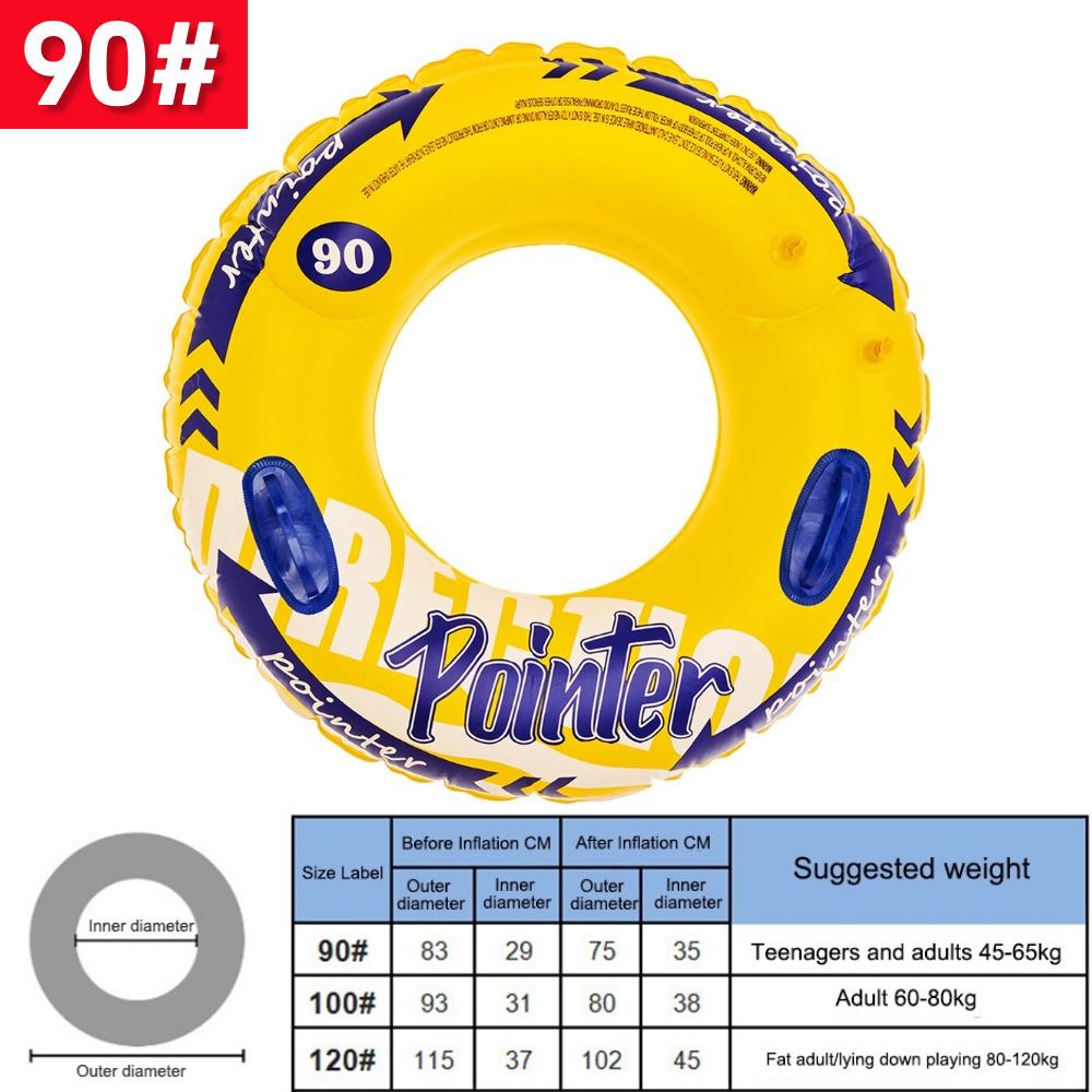 Thickened Swim Ring Float with Handle Swimming Circle Swimming Ring for Kids Adults for Swimming Pool Party Decorations
