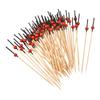 Cocktail Toothpicks, 100Pcs 4.72" Bamboo Red Pearl Bead Long Fruit Stick Decorative Cocktail Skewers Picks for Drinks Appetizer