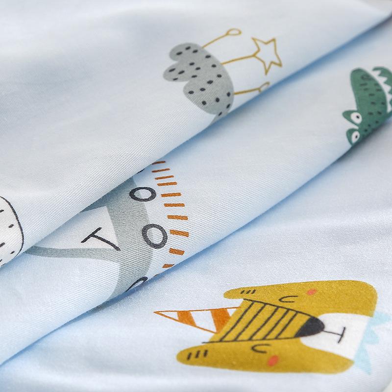 Pure Cotton Cartoon Crib Mattress Cover & Bedspread for Babies