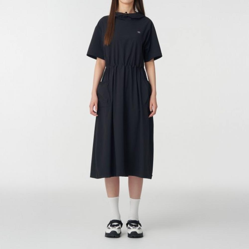 Kolon SportS Women S Short Sleeve Hooded Long dreSS Tvtcm25686blk blacks/M