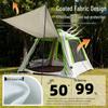 Outdoor Quick-Pitch Inflatable Camping Tent with Tarp Set