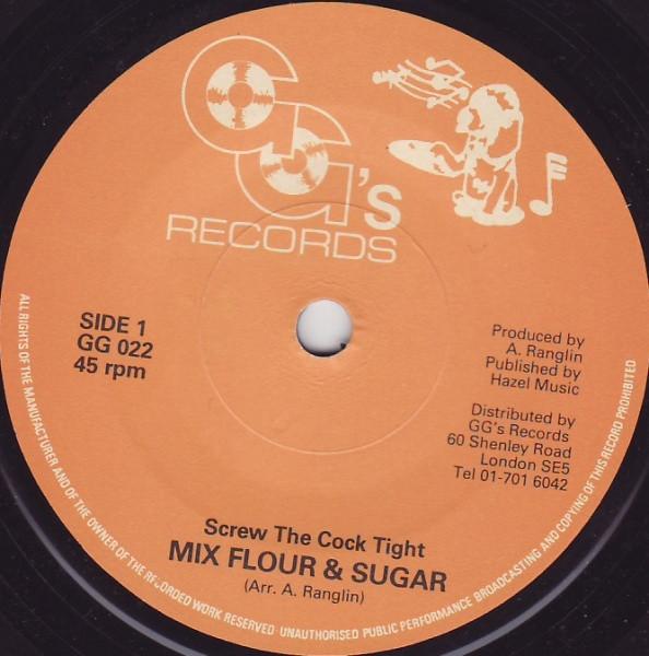 

7inch Record MIX FLOUR & SUGAR / G.G. ALLSTARS - Screw The Cock Tight / Dub Part Two GG022 GG s Records 1978 UK Reggae, Ska & Dub Used