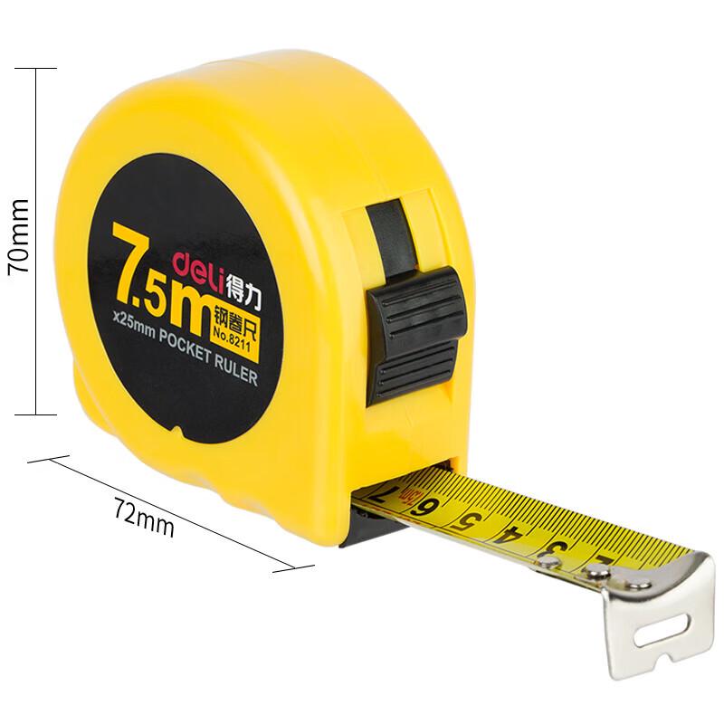 Deli 7.5m Steel Tape Measure
