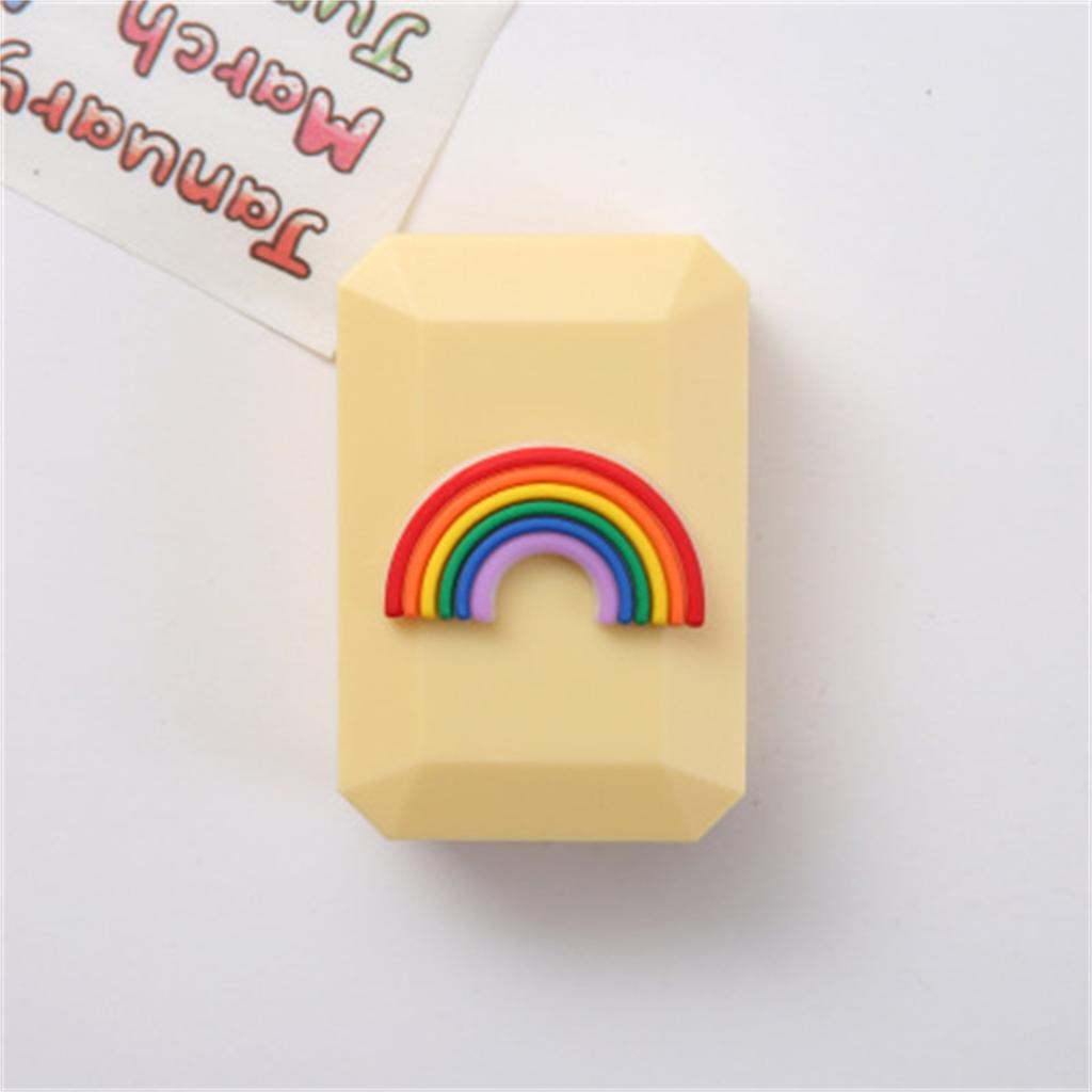 Travel Outdoor Cute Fruit Shape Storage C^ontact L^ens Holder Case Mirror Box Container