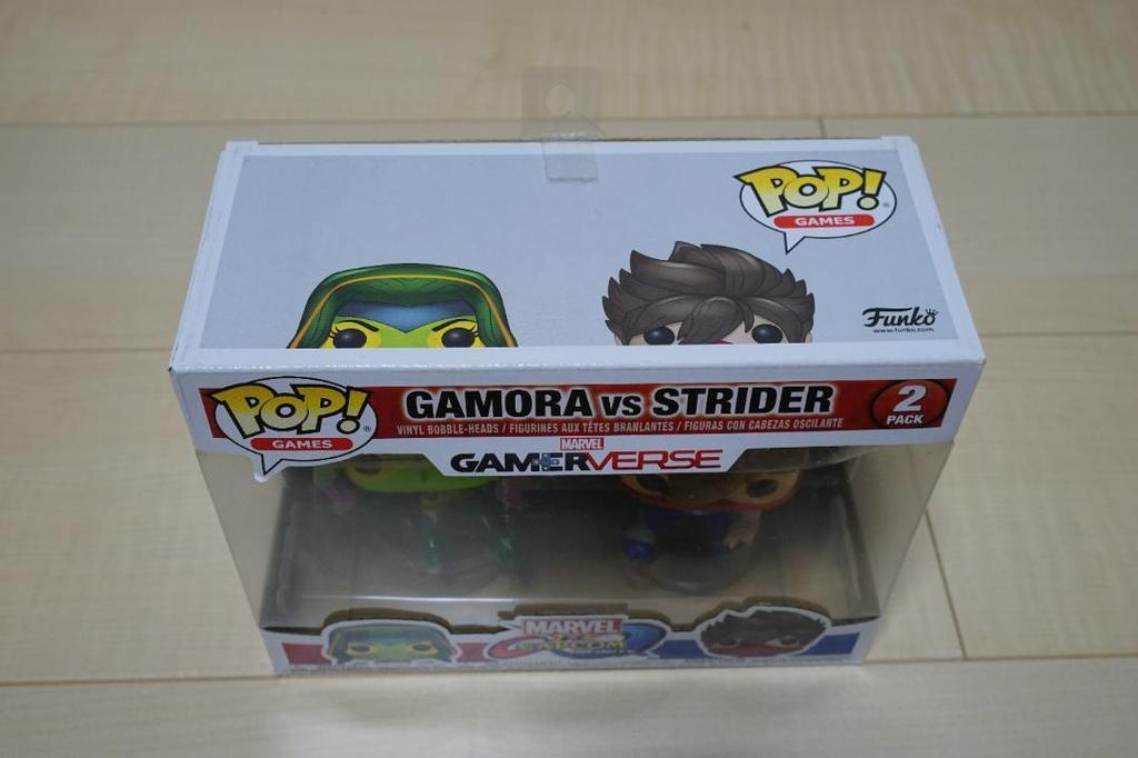 [USED] Funko Pop "Marvel vs. Capcom" Gamora vs. Strider Hiryu