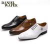 Fashion Luxury Mens Leather Brogue Shoes Stylish Pointed Toe Lace-Up Formal Office Wedding Social Comfortable Men's Brand Footwear