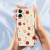 For iPhone 17 Case Christmas Big Candy Pattern Printing Straight Edge TPU Phone Back Cover