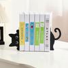 Durable Iron Metal Bookend Versatile Book Holder Special Cat Bookend  Home Library