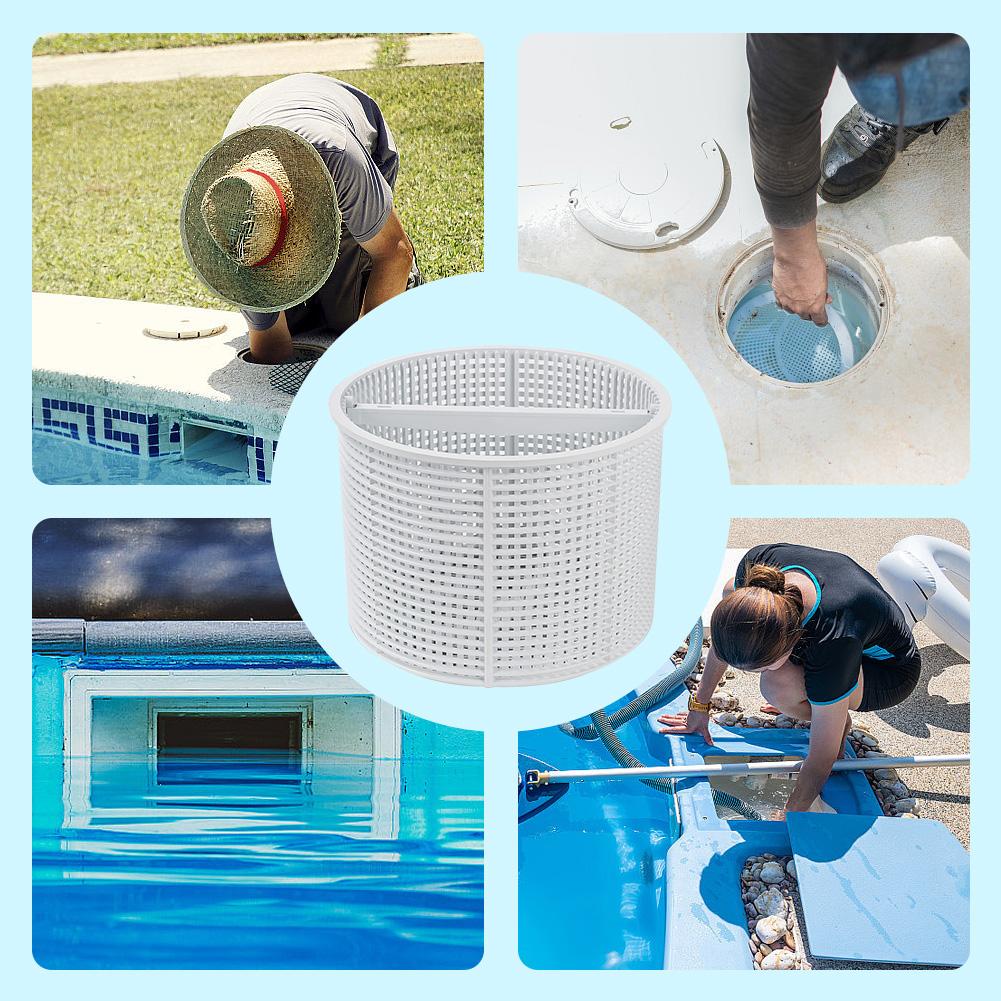 Pool Skimmer Basket Replacement For Hayward SPX1082 B-152 Above Ground Pool Skimmer Basket Handle Swimming Pool Cleaning Tool