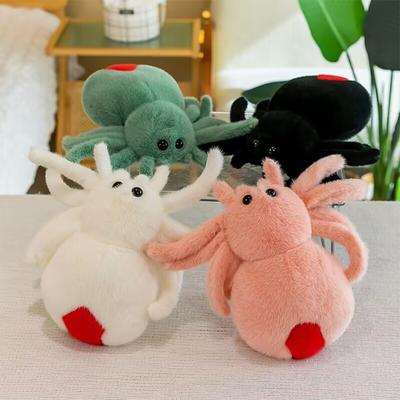 Giocattoli di peluche di ragno imitazione, animali dei cartoni animati morbidi e imbottiti, bambole per il regalo di compleanno e di Natale
