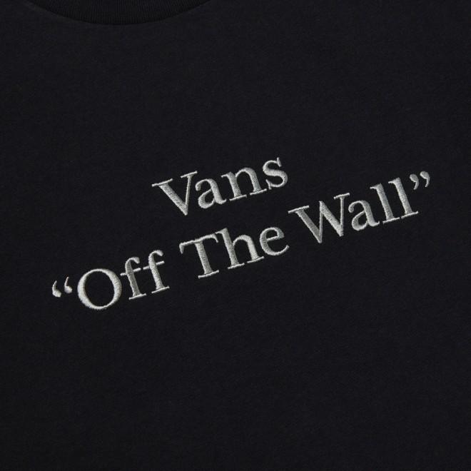 Vans Letter Print Design Casual Round Neck Short Sleeve Breathable T-Shirt Men Tops Black VN000GRZBLK1